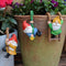 Set of 3 Cute Climbing Gnome Figurines Flower Pot Hugger, Resin Hanging Gnomes Statue Outdoor Decor Fence Ornaments for Patio Lawn Garden Yard...
