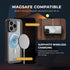 MOTIVE Waterproof Case for iPhone 15 Pro Max, Built-in Screen Protector, Compatible with MagSafe, Dustproof, Shockproof, Complete 360° Water Resis...