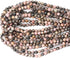 60PCS 6mm Natural Black Line Rhodochrosite Gemstone Smooth Round Loose Beads for Jewelry Making 1 Strand 15"...