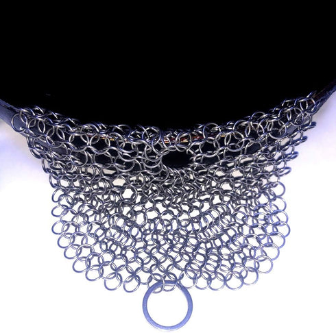 Cast Iron Cleaner, Premium 316 Stainless Steel Cast Iron Skillet Chainmail Scrubber for Cast Iron Pan Pre-Seasoned Pan Dutch Ovens Waffle Iron Pan...