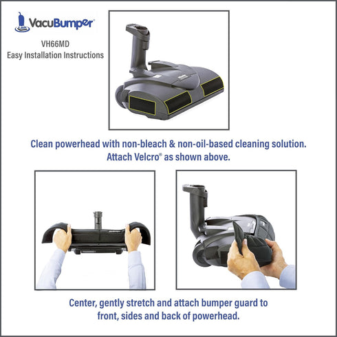 Powerhead Bumper Guard for Canister & Central Vacuums - Fits ONLY Miele SEB 228 & SEB 236 and Wessel-Werk EBK 360 powerheads (Item #VH66MD)...