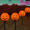 C7 Halloween Pumpkin Pathway Stake Lights, 7 Ft Halloween Pathway String Lights with 4 C7 Bulbs, Stake, Halloween Decorations Driveway Markers Lig...