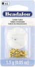 Beadalon Crimp Tubes, Size #2, Gold Color, 1.5 g, Approx. 46 pc...