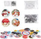 100 Sets 1 inch Button Supplies Button Parts for tigoola Machine, Round Badge Making Supplies, includes Plastic Button Pin Back Cover, Metal Cover...