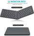 MoKo Foldable Bluetooth Keyboard, Ultra-Thin Folding Rechargeable Keyboard, Portable Wireless Keyboard for Laptop iPhone iPad, Compatible with all...