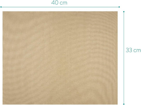 Navaris 3x Reusable Baking Sheets - 13"x16" (33x40cm) Parchment Paper for Baking Oven - Durable Non-Stick PTFE Teflon Sheet Baking Mats - Reversib...