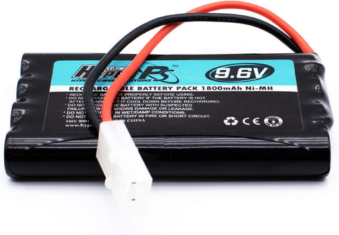 9.6V 1800mAh Ni-MH 8 Cell Rechargeable Replacement Battery Pack for RC Car, Boat, Robot, Airplane, Airsoft Guns...