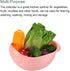 uxcell 2pcs Rice Washing Filter Strainer Basket Rice Sieve Fruit Vegetable Bowl Drainer Basket Cleaning Tools Home Kitchen Kit-Pink...