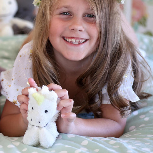 Thermal-Aid Zoo - Mini Microwavable Stuffed Animal - Plush Toy and Hot Cold Pack - Juno The Unicorn - 3.15 x 2.6 x 9.3 in...
