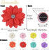 8pcs Flower Dog Collar Charms, Mulit Color Rhinestone Dog Collar Bow Ties for Puppy Cat Dog Grooming Accessories...