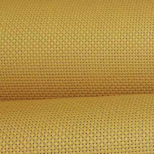 19" x 28" 11CT Counted Cotton Aida Cloth Cross Stitch Fabric (Ginger Yellow)...
