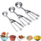 Ice Cream Scoop, 3Pcs Cookie Scoop Set, Stainless Steel Ice Cream Scooper with Trigger Release, Large/Medium/Small Cookie Scooper for Baking, Cook...