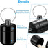 2PCS Keychain Pill Holder, Small Metal Pill Case for Travel Organization, Pocket Pill Organizer Case and Earplug Casing Box for Concerts (Black & ...