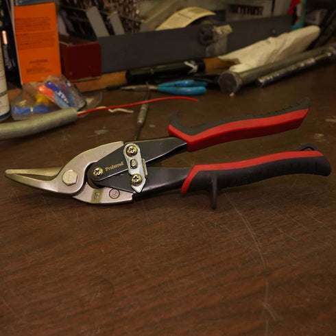 Proferred T02002 Aviation Snips, TPR Grip, Left Cut, Red/Black...