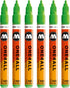 Molotow MO127232 One4All 127HS # 219 Neon Green Fluorescent Marker Pen 6 Pack...