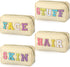 Hillban 4 Pack Chenille Letter Bag Makeup Bag Preppy Skincare Bag Nylon Cosmetic Pouch Zipper Waterproof Organizer Makeup Travel Bag Set for Teen ...