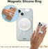 Sonix Magnetic Phone Grip, Removable Silicone Ring Loop Holder | Compatible with MagSafe | White Pearl Tort...