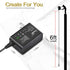 5V 2A DC Power Supply Adapter Output DC 5V 2000mA Connector Plug AC Charger for Led Strip, String Lights, Wireless Router, LCD, Hub, Switches, CCT...