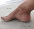 MEVECCO Women Gold Anklet Boho Delicate Handmade 18k Gold Plated Dainty Beach Pearl Foot Chain Ankle Bracelet Adjustable Wafer Anklet for Women AN...
