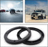 Saim 6.5" Dia Universal Black Plastic Speaker Spacer Adaptor Ring Mounting Bracket Fit ABS Car Stereo Speaker Spacers (2 Pcs)...