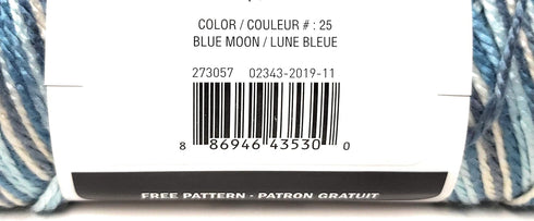 Loops & Threads Soft & Shiny Yarn, 1 Ball, Blue Moon, 4 ounces......