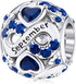 Birthstone Charm Jewelry 925 Sterling Silver Infinity Love Heart Charm Openwork Bead for European Bracelets and Necklaces with 5A Cubic Zirconia, ...
