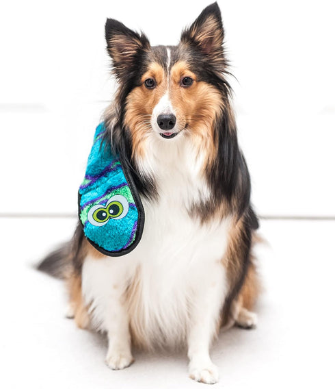 Outward Hound Durablez Tough Plush Squeaky Dog Toy, Snake, Blue, XL...
