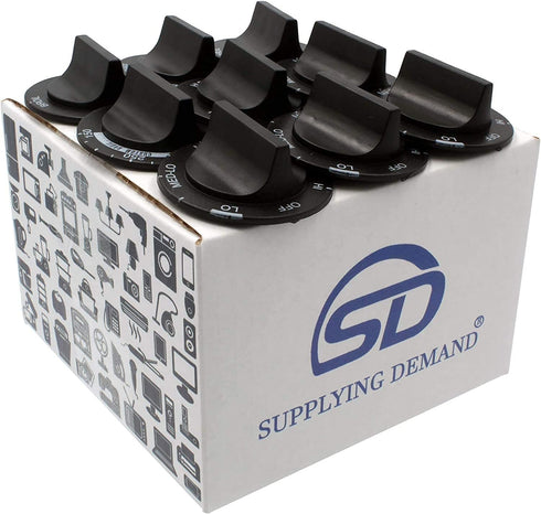 Supplying Demand 814362 330169 Electric Range Control Knob 9 Piece Replacement Set Model Specific Not Universal