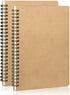 A5 Softcover Spiral Notebooks Blank Journals 2-Packs, Unlined Sketch Books Writing Pad Bullet Travel Memo Notepads Diary Planner for Work Women, 1...