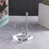 Sibba Plate Stands for Display Adjustable Metal Arms Photo Stand Easel Acrylic Base Small Holder Case Plate Clear Base Home Décor Accents for Pict...