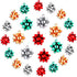 CEALXHENY 25PCS Christmas Charms for Jewelry Making Red Green Xmas Bow Charm Pendants for DIY Earring Bracelet Necklaces Holiday Clothes Sewing Ba...