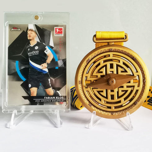 36 PCS Acrylic Display Holder Clear Display Easel Stands for Coins Capsules Phone Medals Stones Cards (Medium)...