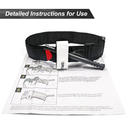 Tourniquet, 1 pack - The Fastest, Safest, Most Effective Combat Hemostatic Control Single-Handed Application for Military Tactical First Aid Medic...