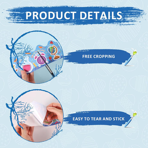 1 roll 65.62 Feet Welcome Back to School Bulletin Board Border Stickers, Bulletin Board Trim Classroom Decorations for Term Begins (Blue)...