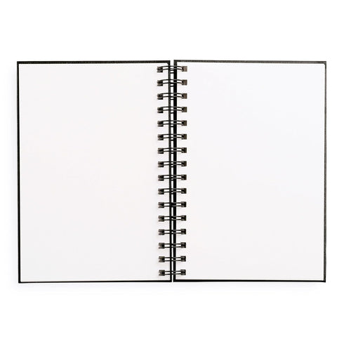 Sketchbook 5.5 x 8" Black Spiral Hardcover Mixed Media Sketchbook for Drawing, Acid-Free Quality Paper (128 pages) - Union Square & Co. Sketchbook...