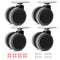 Self Adhesive Caster Wheels Set for Trash Can, Storage Box (4PCS, 1.5")...
