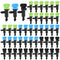45 Pieces Drip Emitter Garden Flag Irrigation Dripper in 3 Sizes, 1 GPH, 2 GPH, 4 GPH Drip Irrigation Flag Emitter for Garden Watering System...