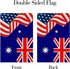 America Australia Garden Flag/America & Australia Yard House Lawn Sign/National Flag Door Yard Lawn Sign Decor/National Friendship Outdoor Decorat...