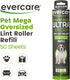 Evercare 10” Mega All-Purpose Pet Hair Lint Roller Refill, 50 Sheets – Sticky Roller for Pet Hair, Cat & Dog Hair Remover, Lint Remover, Pet Hair ...