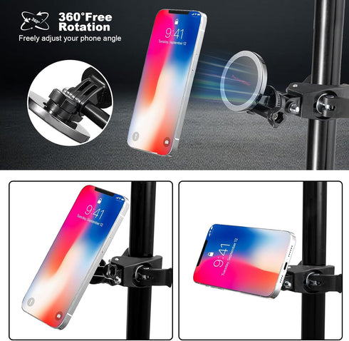 Golf Cart Magnetic Phone Mount & Holder Compatible with MagSafe, Strong Magnet for Phone Mounting, Compatible with EZGO/Club Car/Yamaha, with 2 Me...