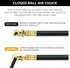 2 Packs Closed Ball Air Chucks, Tire Inflator Gauge Nozzle for Tire Inflator Gauge, Portable Ball Air Chuck with 1/4" NPT Standard Quick Plug,Air ...