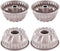 4Pcs Nonstick Bundt Cake Pan Mini Tube Pans Baking Kugelhopf Bread Muffin Cake Mold for Oven and Instant Pot - Champagne Gold (4 Inch)...