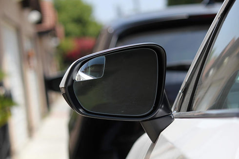Blind Spot Mirrors for Cars - by Safe View Company - Change Lanes w Confidence - Made from Real Convex Glass - Long Lasting - Easy Peel & Stick (S...