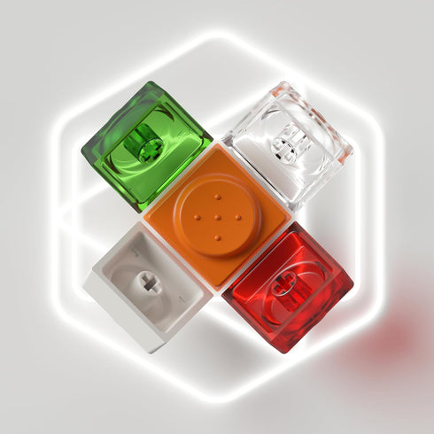 DOYS Keycap Set DOY Mechanical Keyboard Keycap Compatible with MX Box Switch (White - B Kit, 14PCS)...