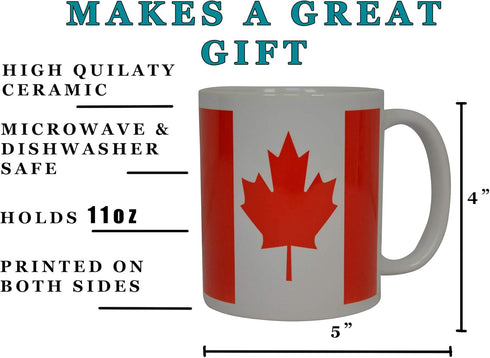 Rogue River Tactical Best Coffee Mug Canada Canadian Maple Leaf Flag Cup...
