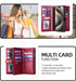 for iPhone 15 Pro Max Wallet Case with Card Holder,Faux Leather Phone Case for Women Men,Magnetic,Kickstand,Wrist Strap,Zipper(Red)......