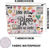 Paris Themed Makeup Bag Paris Trip Gifts Paris Travel Bag Paris Toiletry Bag Paris Zipper Pouch Paris Makeup Pouch (look out paris)...