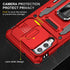 for Samung Galaxy A42 5G Case with Slide Camera Cover Ring Kickstand Military Grade Shockproof Case Armor Heavy Duty for Galaxy A42 5G Phone Case ...