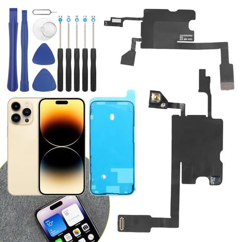 Earpiece Speaker Replacement for iPhone 14 Pro Max Ear Speaker Flex Cable Replacement for iPhone 14 Pro Max with Tool...