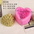 3 Pack Silicone 3D Rose Flower Heart Molds DIY Fondant Sugar Pudding Soap Candle Mould for Wedding Valentine Cake Chocolate Dessert Cookie Mousse ...